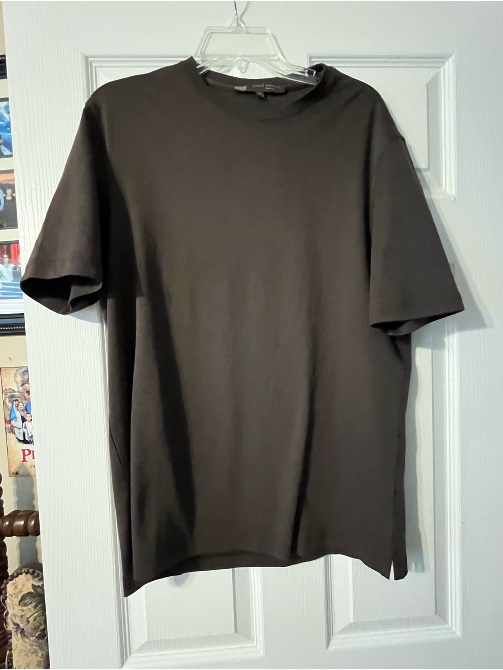 Robert Barakett Men's Dark Brown Short-Sleeve Crewneck Tee